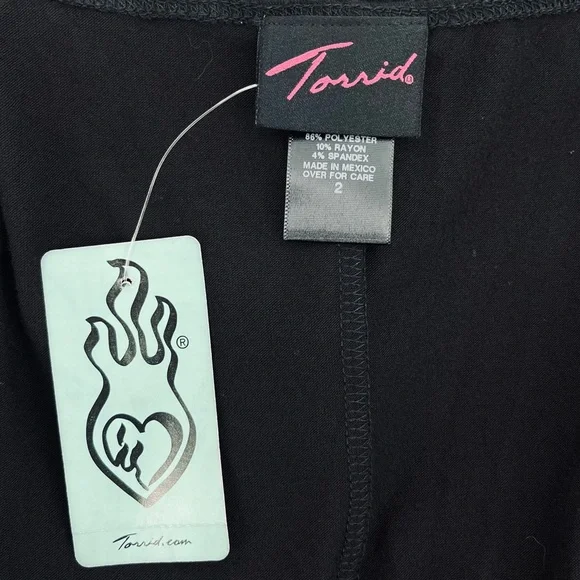 NWT Vintage Torrid Red/Black Knit Bodycon Dress 2X - Picture 6 of 7